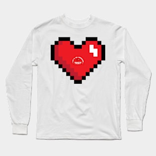 Pixelated Heart 1 Long Sleeve T-Shirt